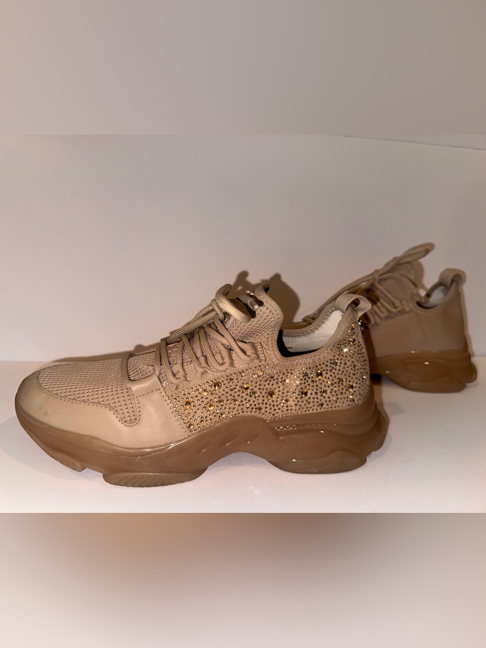 Like New Steve Madden “Lesly” Rhinestone Sneakers, size 11